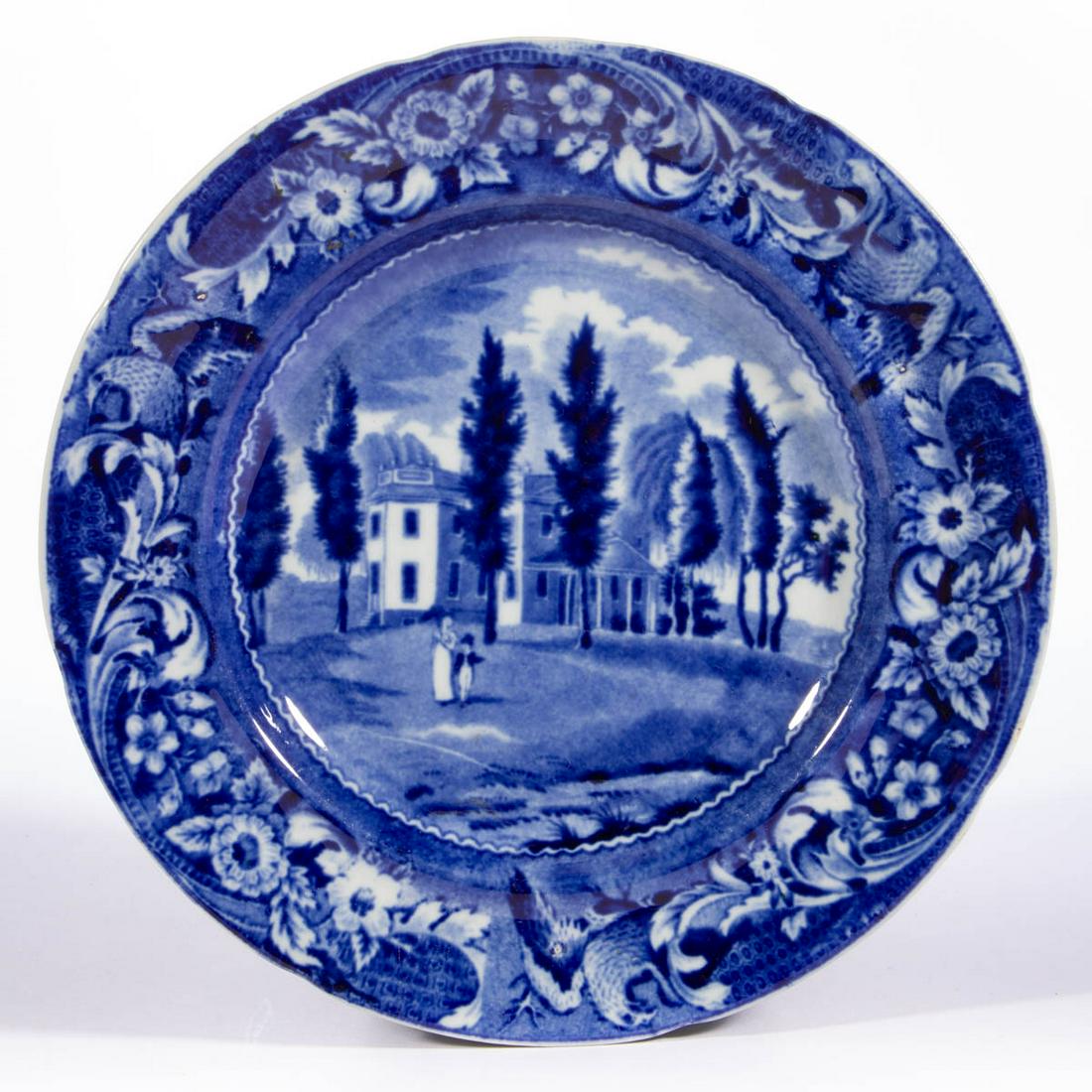 STAFFORDSHIRE AMERICAN VIEW TRANSFER-PRINTED CERAMIC (1 of 2)