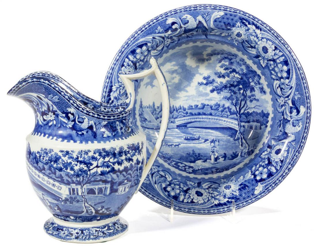 STAFFORDSHIRE AMERICAN VIEW TRANSFER-PRINTED CERAMIC (1 of 4)