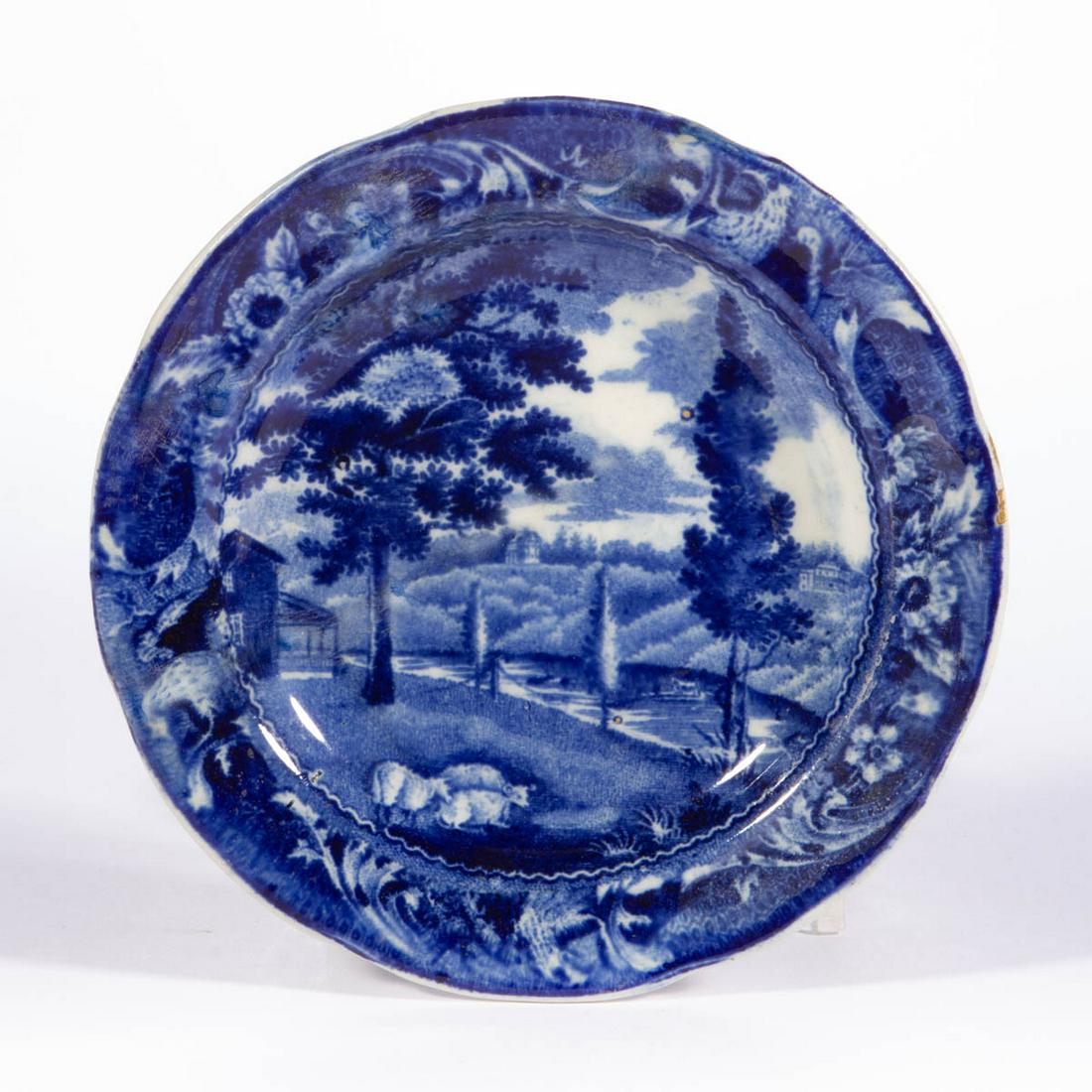 STAFFORDSHIRE AMERICAN VIEW TRANSFER-PRINTED CERAMIC (1 of 2)