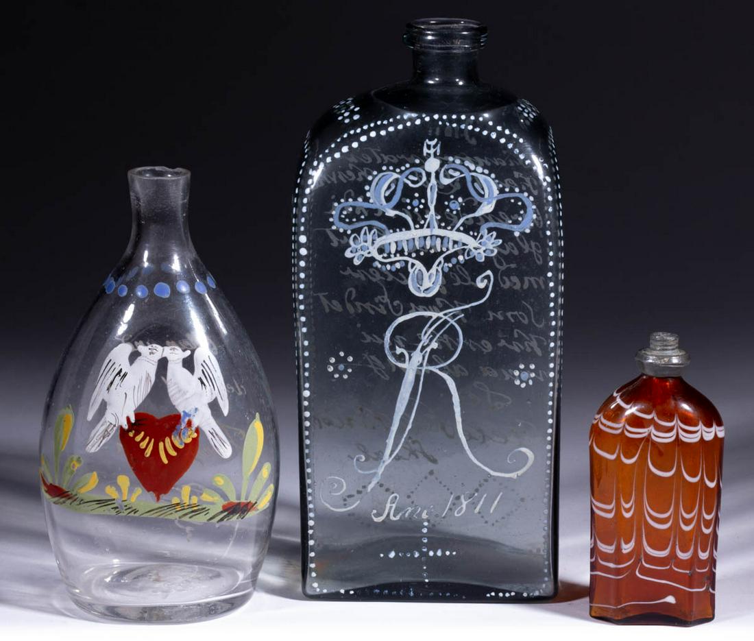 ASSORTED CONTINENTAL GLASS ARTICLES, LOT OF THREE (1 of 2)