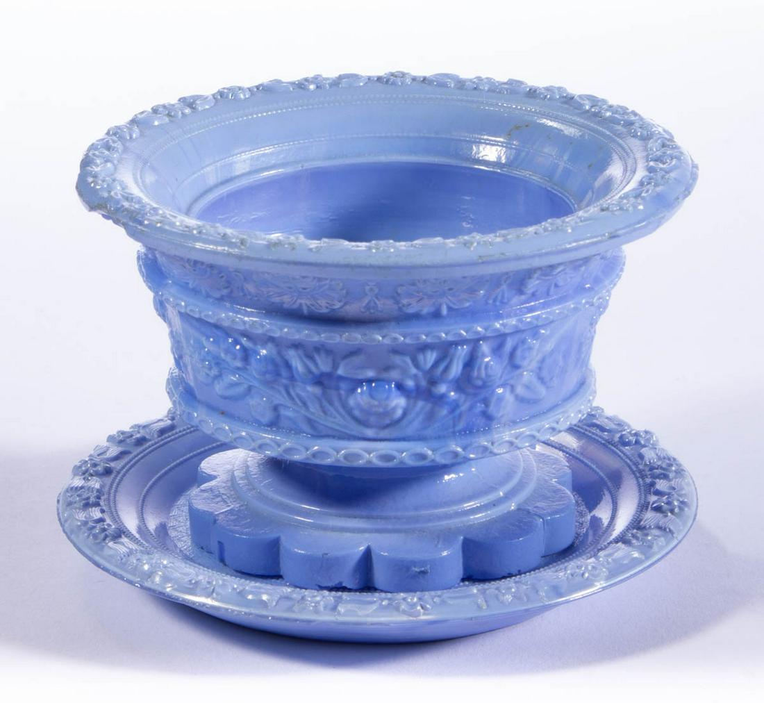 RP-1 FLORAL ROUND PEDESTAL PRESSED OPEN SALT AND (1 of 1)