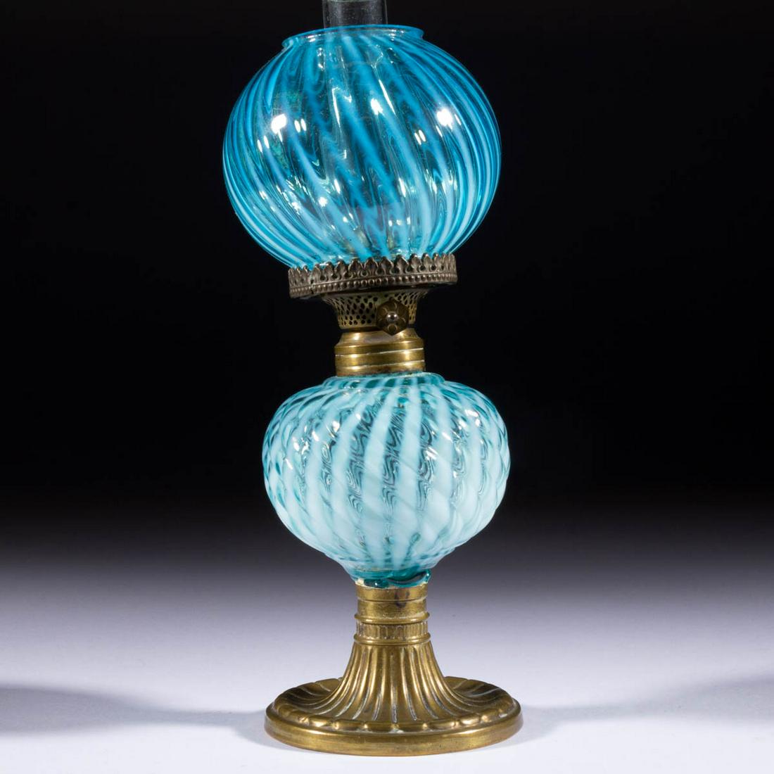 SHELDON SWIRL MINIATURE STAND LAMP (1 of 1)