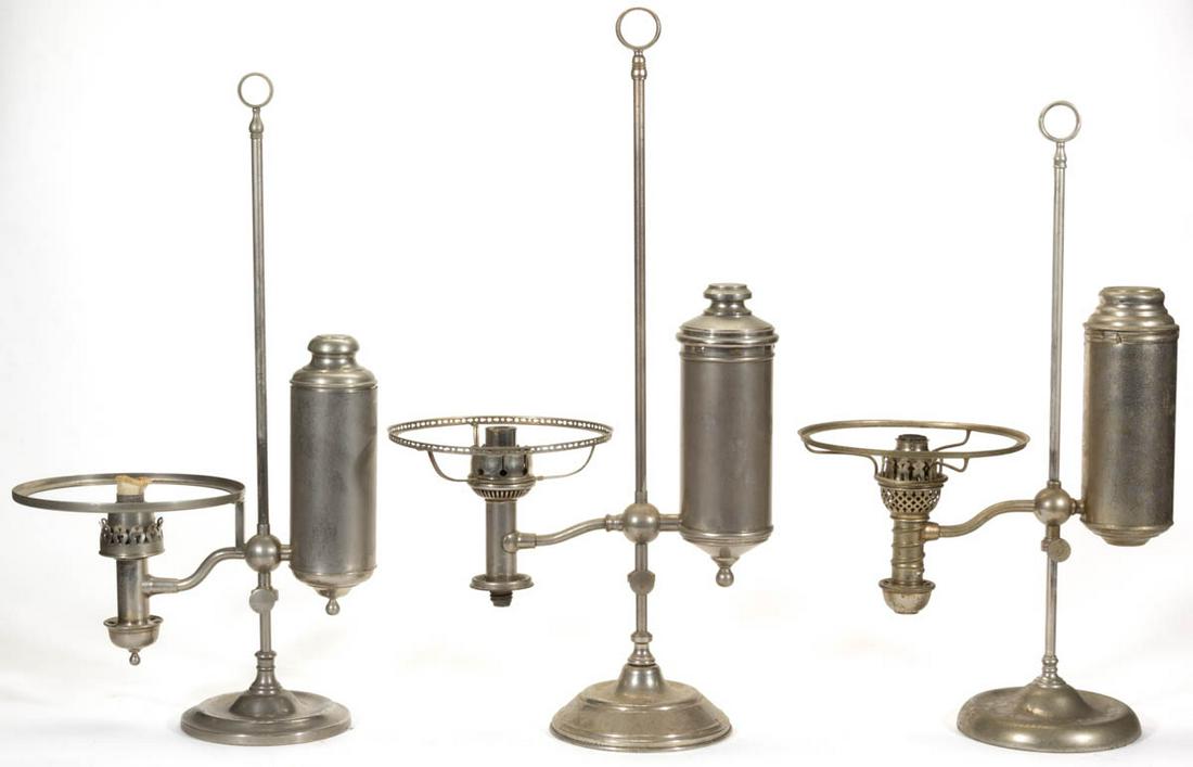 ASSORTED NICKEL-PLATE SINGLE-ARM KEROSENE STUDENT (1 of 1)