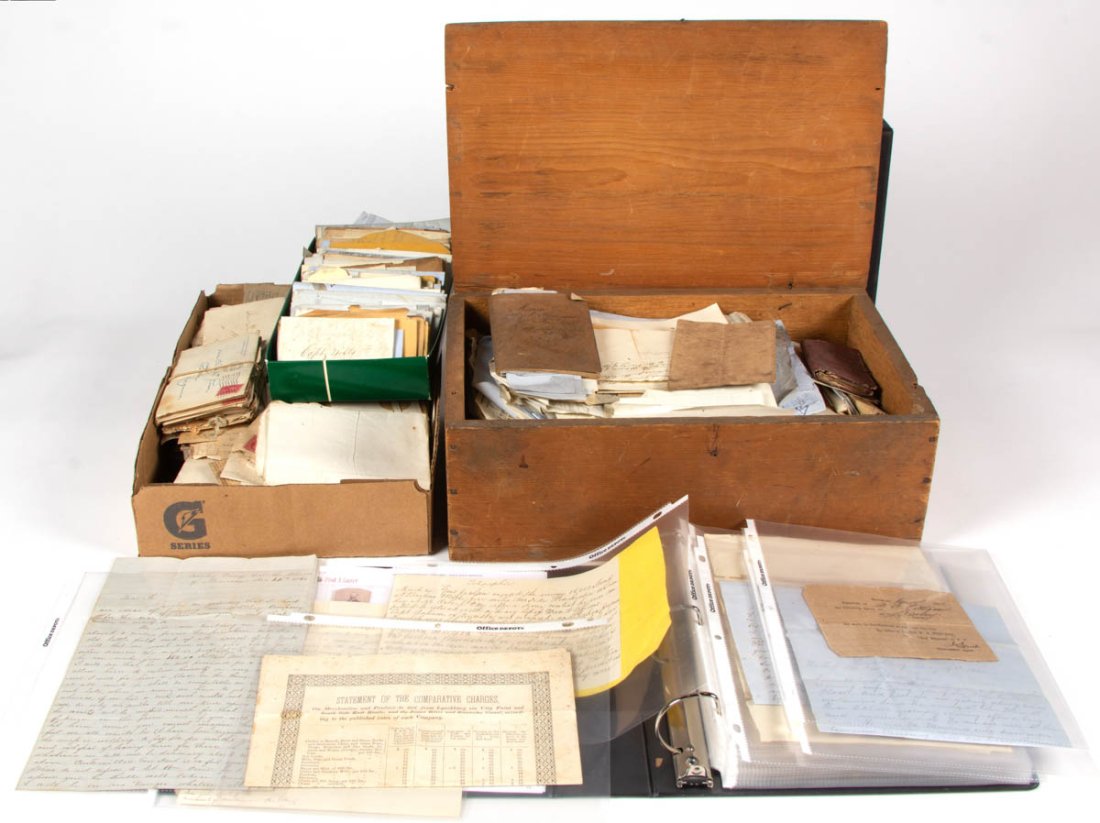 PETTIGREW FAMILY, BOTETOURT CO., VALLEY OF VIRGINIA: PETTIGREW FAMILY, BOTETOURT CO., VALLEY OF VIRGINIA ARCHIVAL MATERIAL, uncounted lot, mostly manuscripts pertaining to Matthew W. Pettigrew of Melrose Store, Botetourt Co. and dating from the 1840s to
