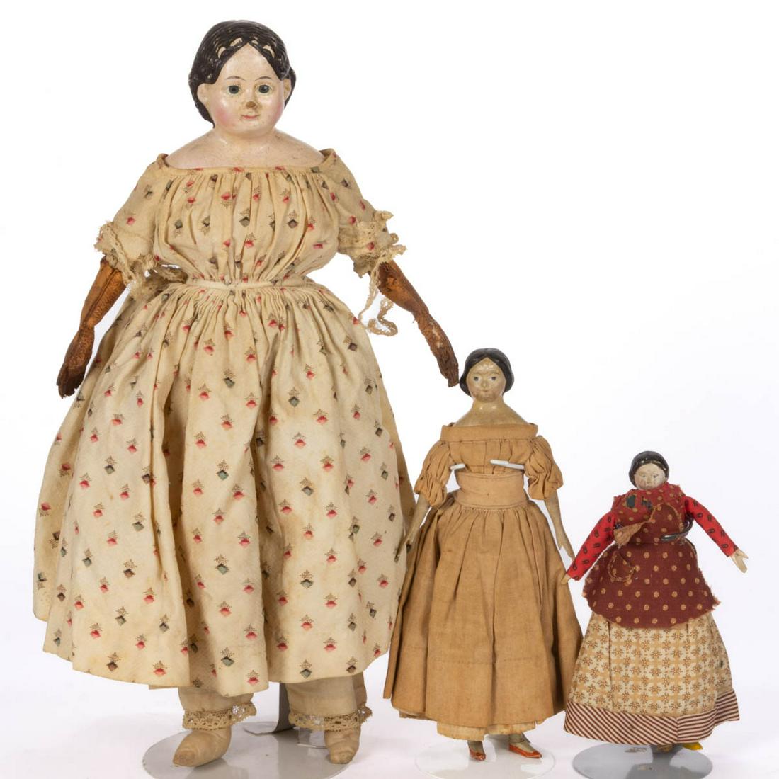 ASSORTED PAPIER-MACHE AND MILLINER-MODEL TYPE LADY (1 of 4)