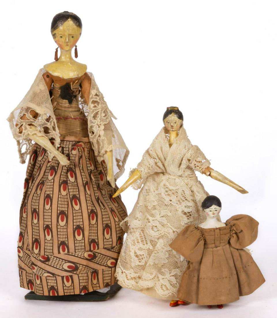 ASSORTED PAPIER-MACHE AND MILLINER-MODEL TYPE LADY (1 of 3)