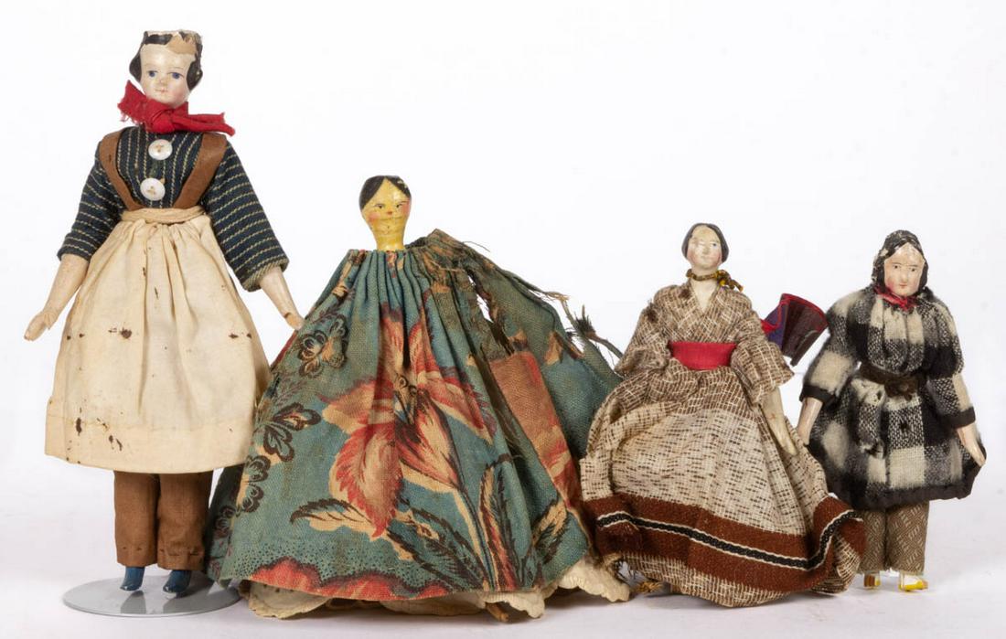 ASSORTED PAPIER-MACHE MILLINER-MODEL TYPE DOLLHOUSE (1 of 1)