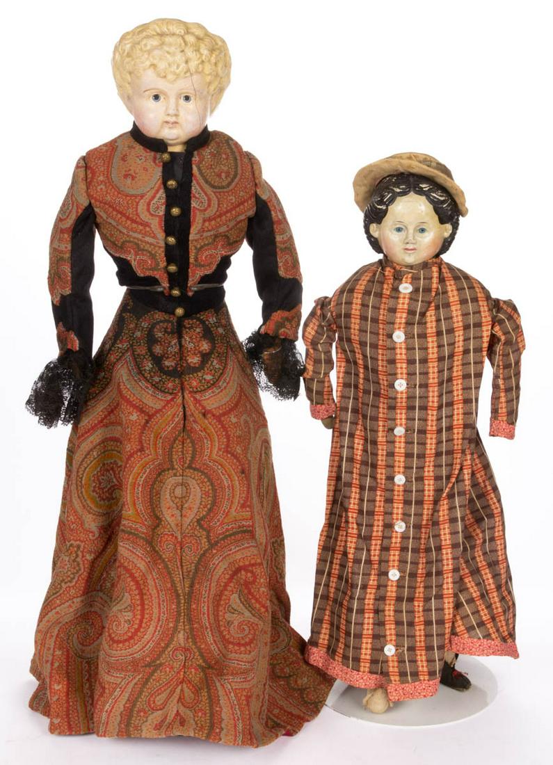 ASSORTED GREINER AND OTHER PAPIER-MACHE HEAD LADY (1 of 4)