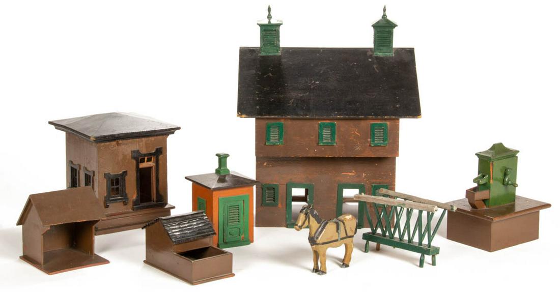 PENNSYLVANIA FOLK ART CARVED AND PAINTED WOODEN TOY (1 of 6)