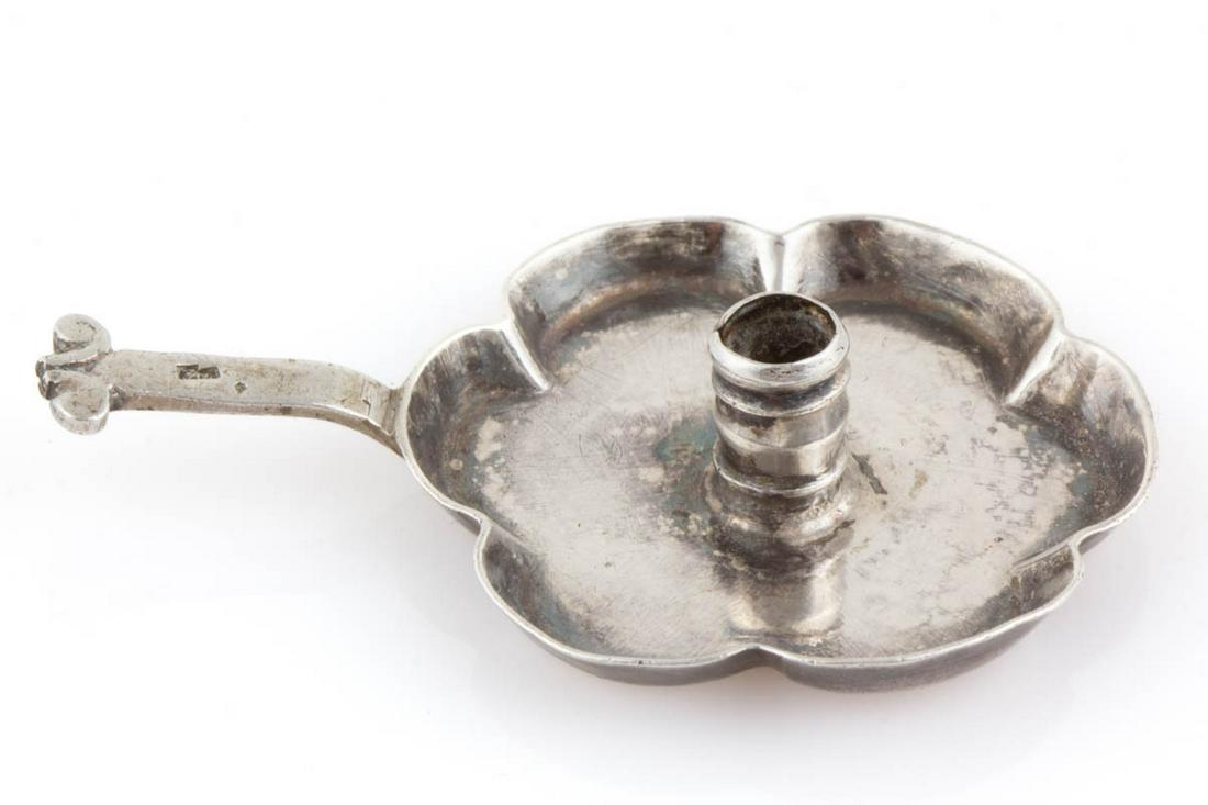 DUTCH / FRENCH SILVER MINIATURE CHAMBERSTICK (1 of 3)