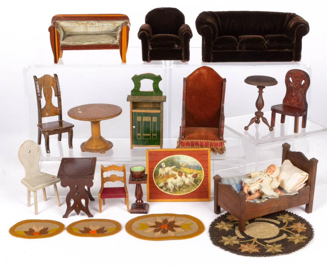 ASSORTED DOLLHOUSE / MINIATURE FURNITURE AND OTHER (1 of 4)