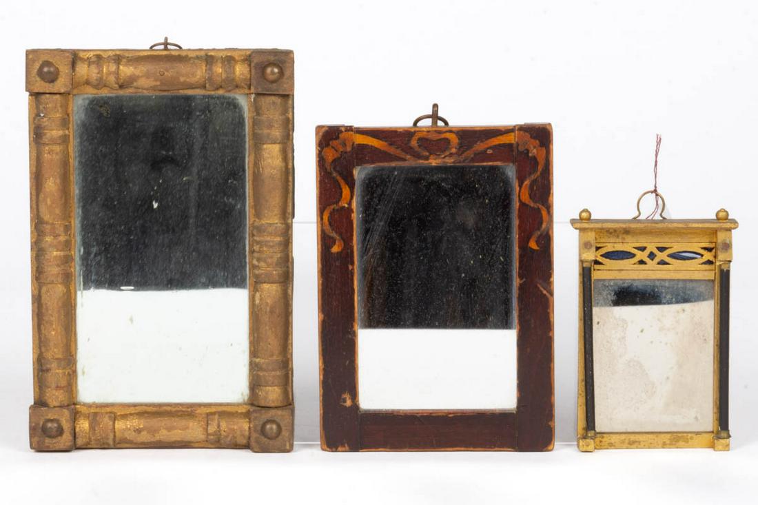 ASSORTED DOLLHOUSE / MINIATURE WALL MIRRORS, LOT OF (1 of 2)