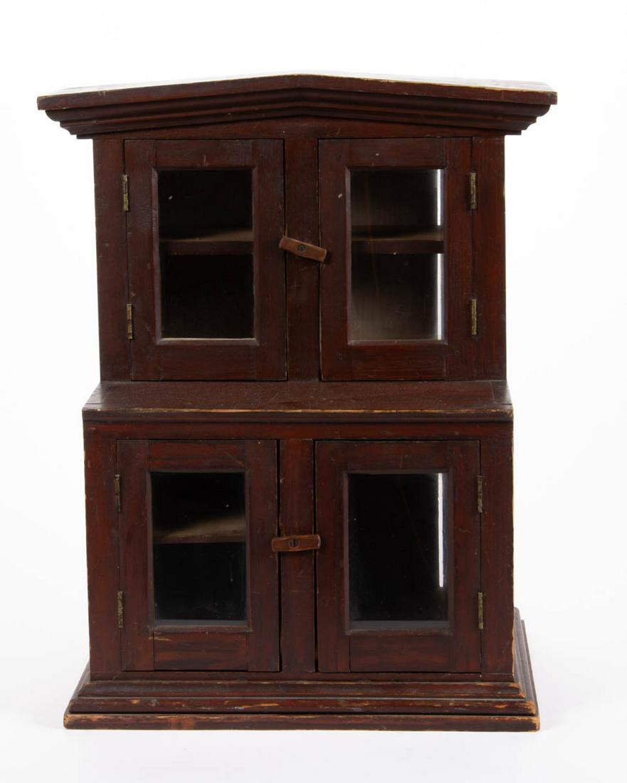 SIGNED AMERICAN PAINT-DECORATED PINE CHILD'S / DOLL (1 of 5)