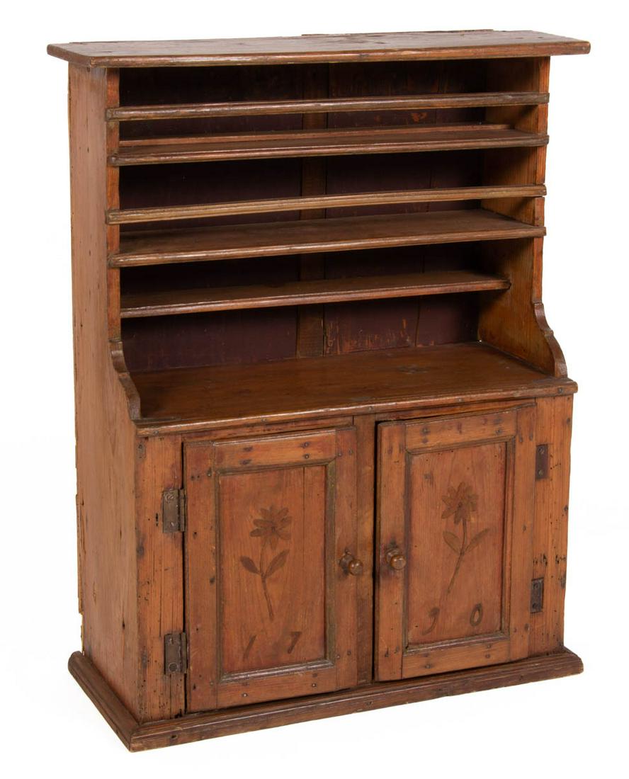 AMERICAN INLAID PINE MINIATURE / CHILD'S STEPBACK (1 of 5)