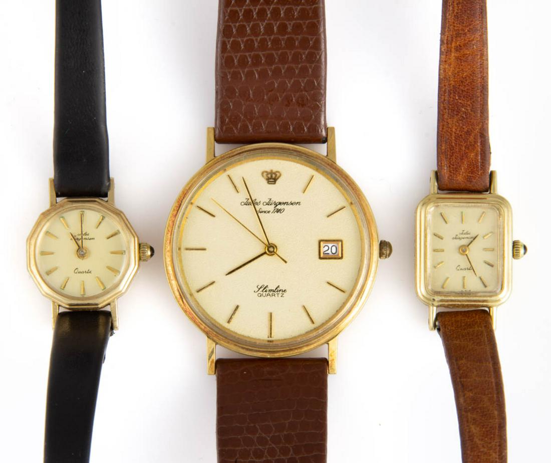 VINTAGE JULES JURGENSEN 14K YELLOW GOLD-CASED WRIST (1 of 2)