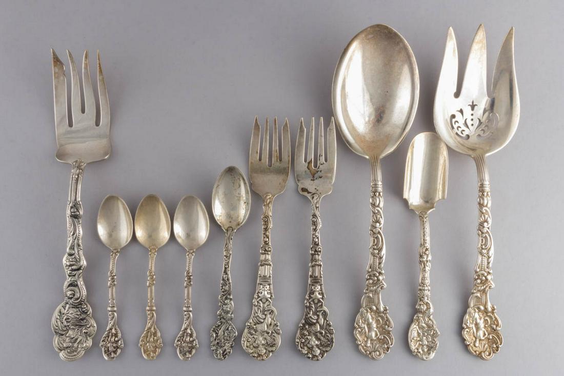 GORHAM "VERSAILLES" STERLING SILVER FLATWARE, LOT OF (1 of 1)