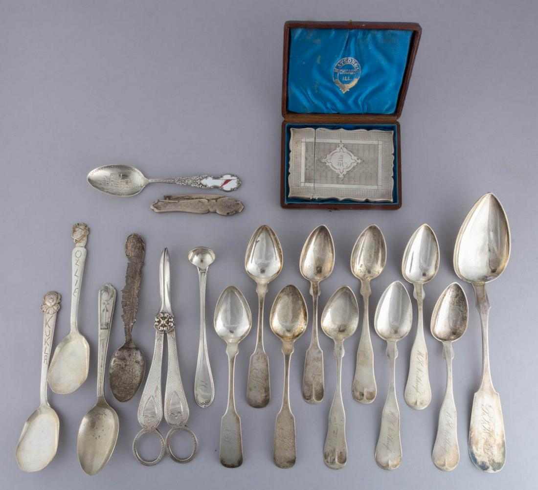 ASSORTED STERLING, COIN SILVER, AND SILVER-PLATED (1 of 1)