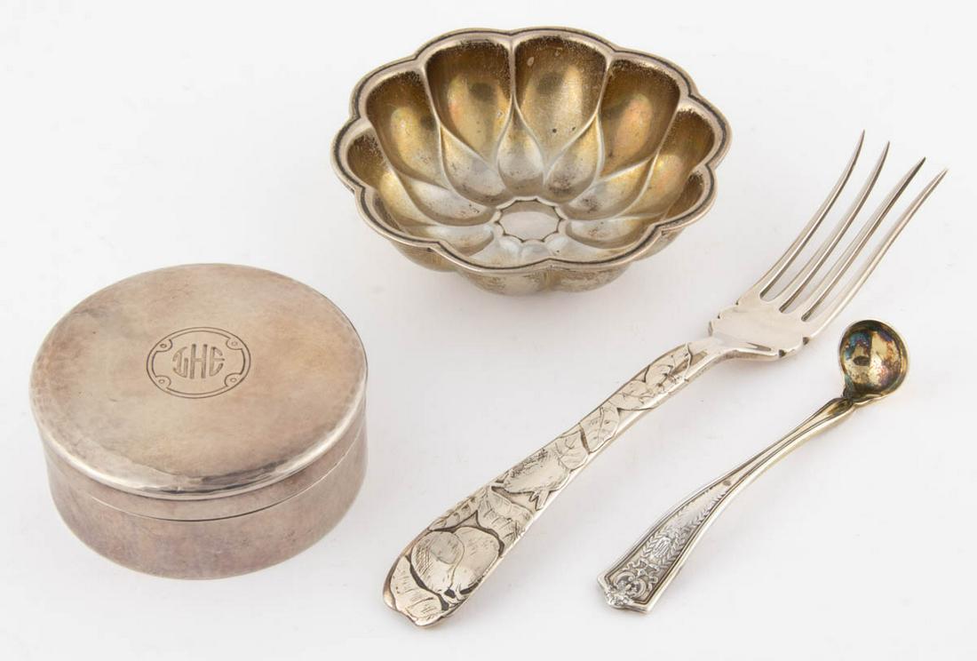 TIFFANY & CO. STERLING SILVER ARTICLES, LOT OF FOUR (1 of 2)