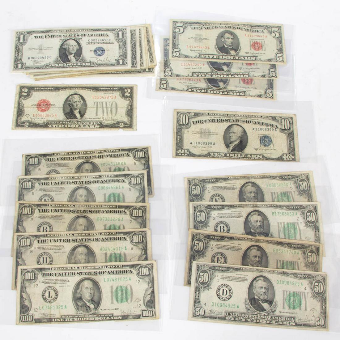 UNITED STATES OBSOLETE CURRENCY NOTES, LOT OF 26 (1 of 1)