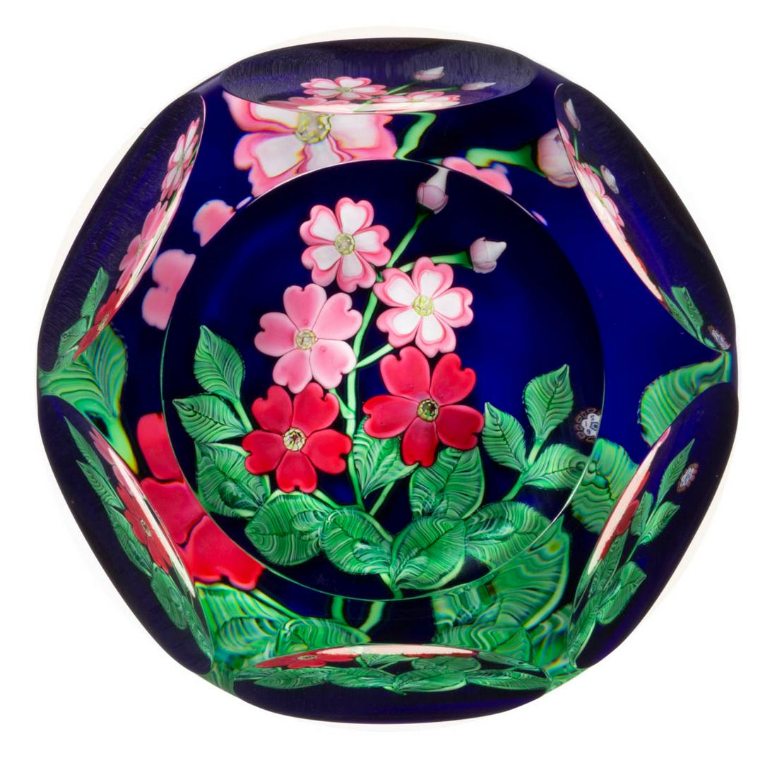 VINTAGE SAINT-LOUIS FLEURS DE POMMIER LAMPWORK ART GLASS PAPERWEIGHT (1 of 2)