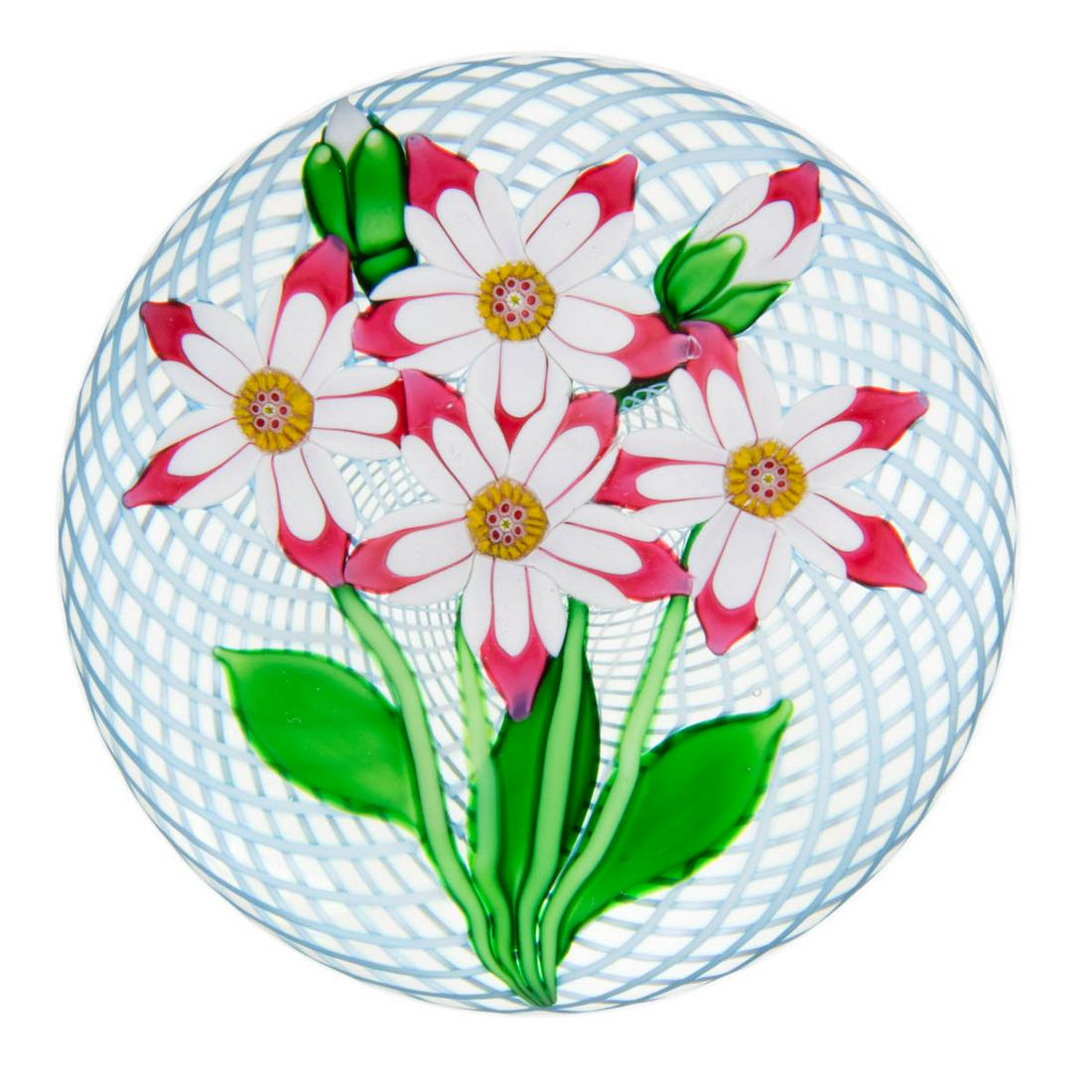 VINTAGE SAINT-LOUIS FLORAL BOUQUET LAMPWORK ART GLASS PAPERWEIGHT (1 of 2)