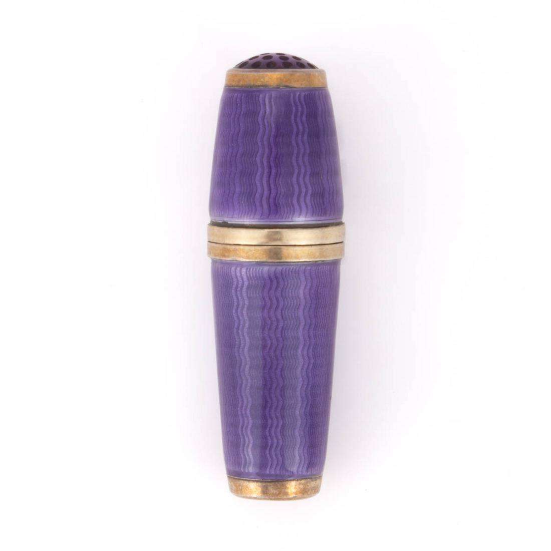 GERMAN GUILLOCHE ENAMELED 0.935 SILVER SEWING KIT (1 of 2)