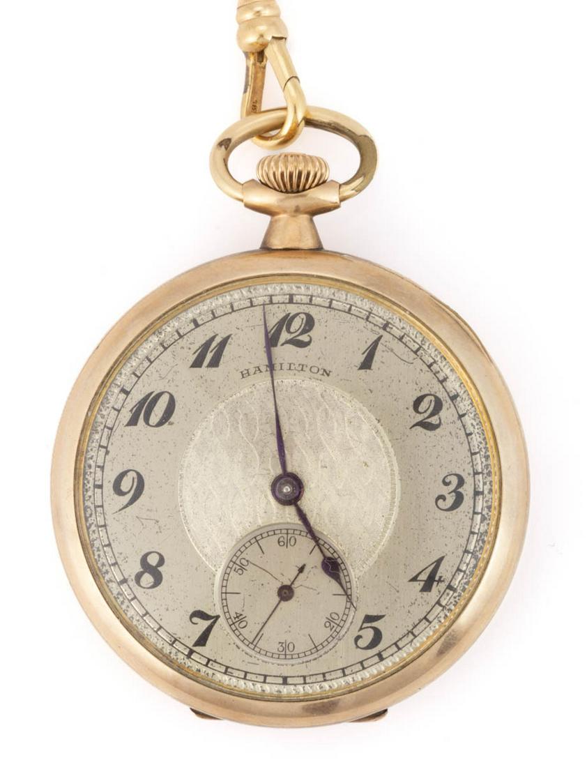 HAMILTON 17-JEWEL MODEL 1 POCKET WATCH (1 of 5)
