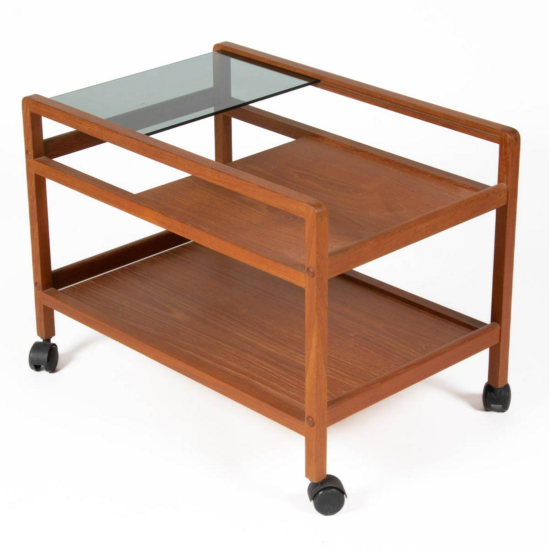 MID-CENTURY MODERN TEAKWOOD DRINK CART (1 of 2)