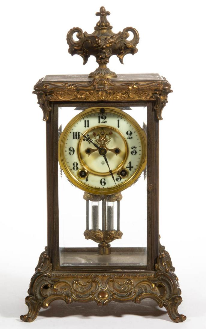 ANSONIA "MARQUIS" CRYSTAL REGULATOR CLOCK (1 of 4)