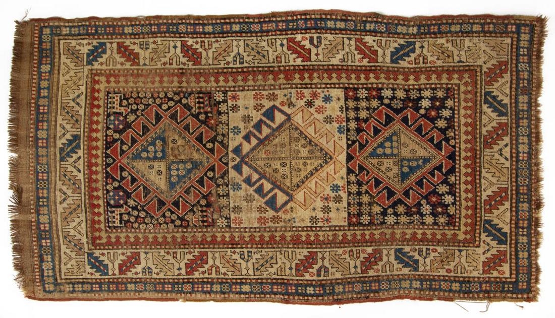 ANTIQUE CAUCASIAN ORIENTAL SCATTER RUG (1 of 7)