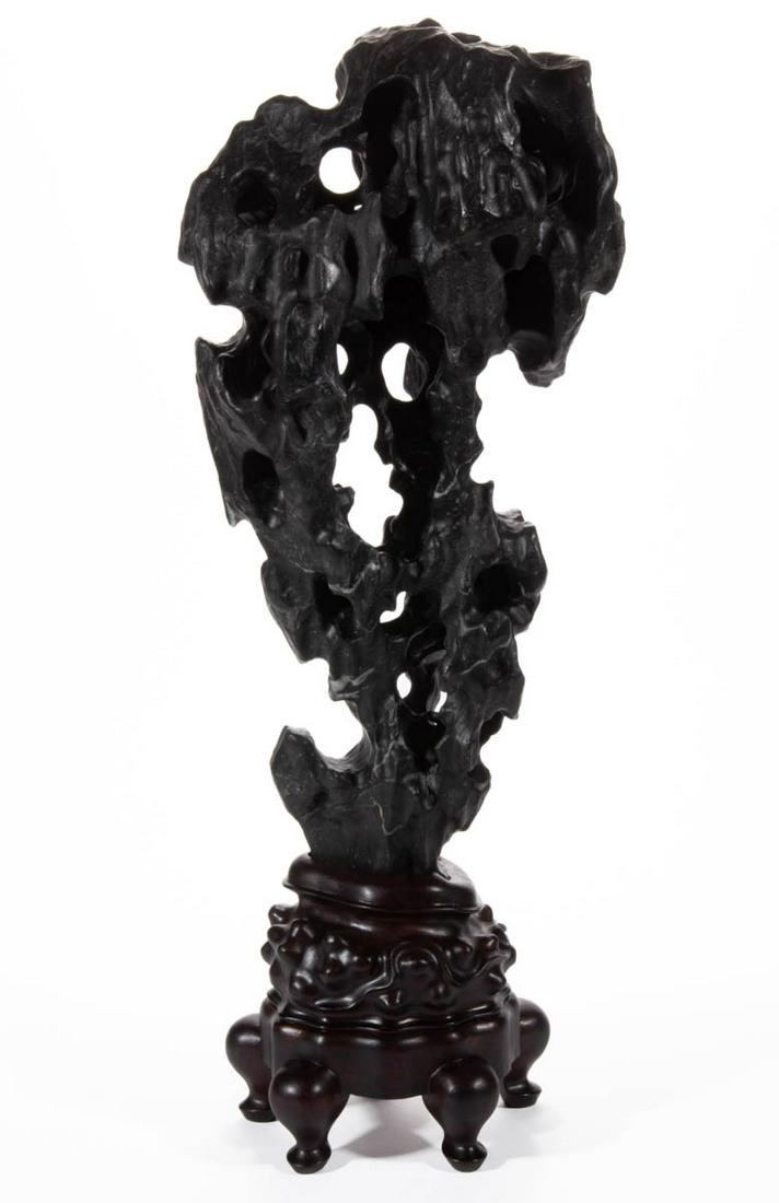 CHINESE SCHOLAR'S STONE WITH STAND (1 of 6)
