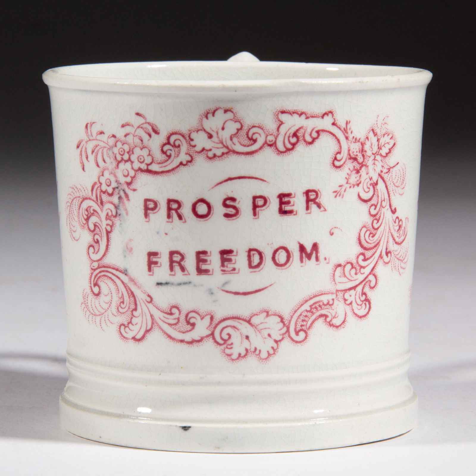 STAFFORDSHIRE AMERICAN HISTORICAL TRANSFER-PRINTED CERAMIC CHILDREN'S MUG (1 of 3)