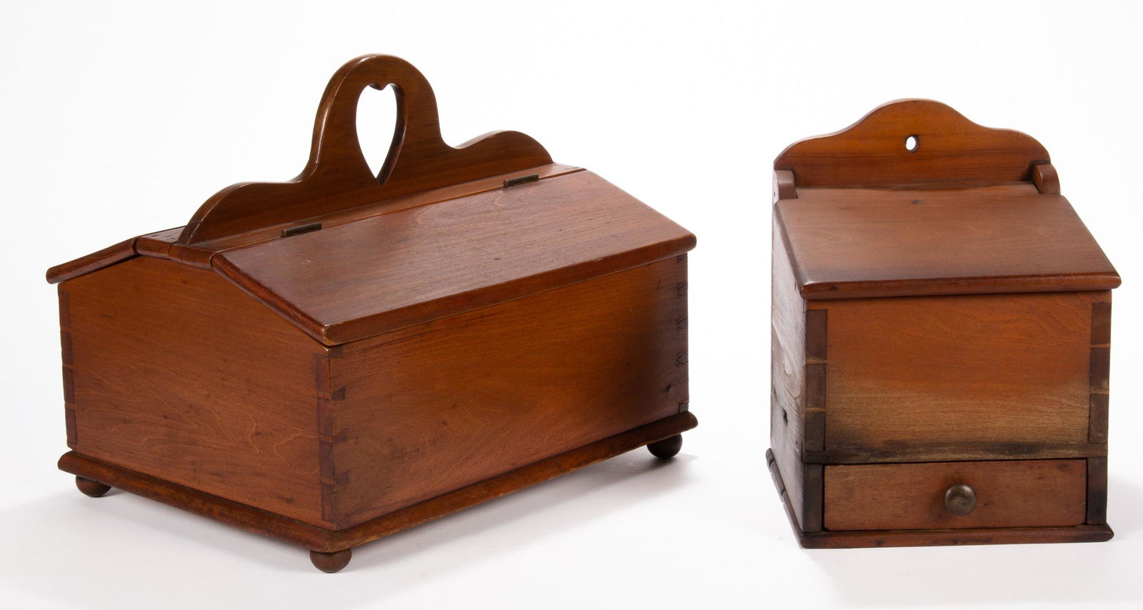 MID-ATLANTIC COUNTRY CHERRY SALT / SPICE BOX AND CUTLERY BOX (1 of 7)