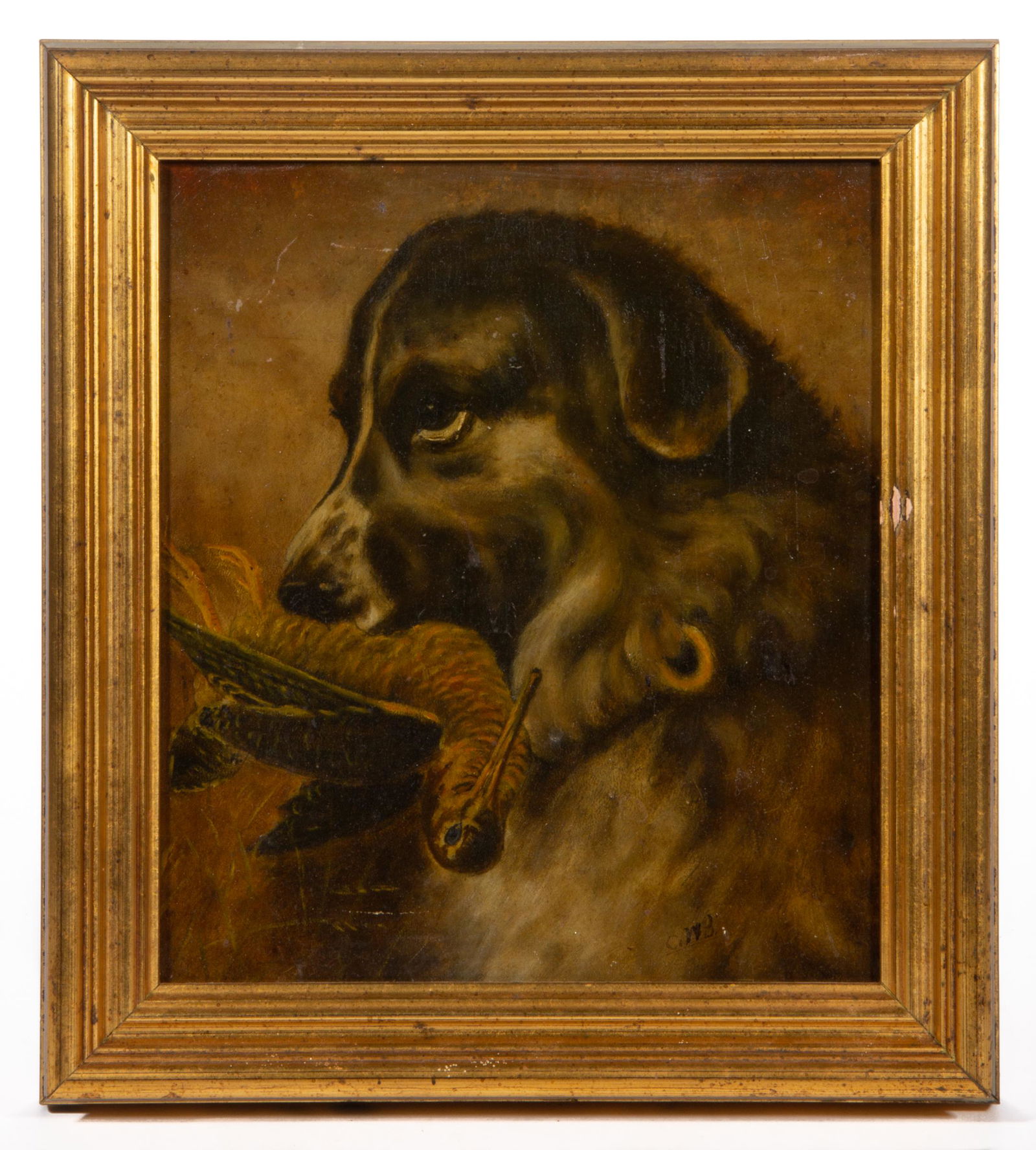 AMERICAN SCHOOL (LATE 19TH / EARLY 20TH C.) FOLK ART HUNTING / SPORTING SCENE (1 of 5)