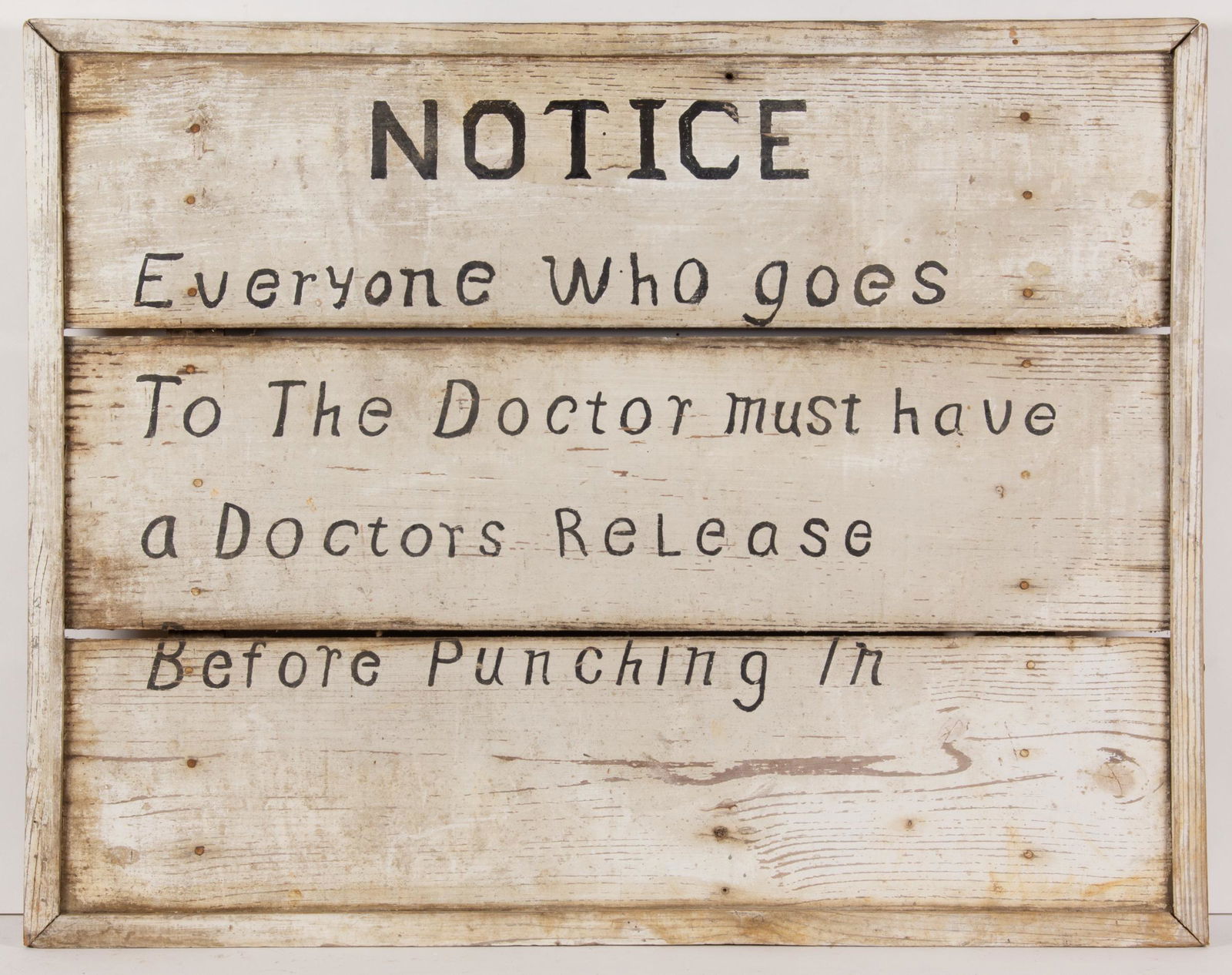 SOUTHERN PAINTED YELLOW PINE FACTORY SIGN (1 of 2)