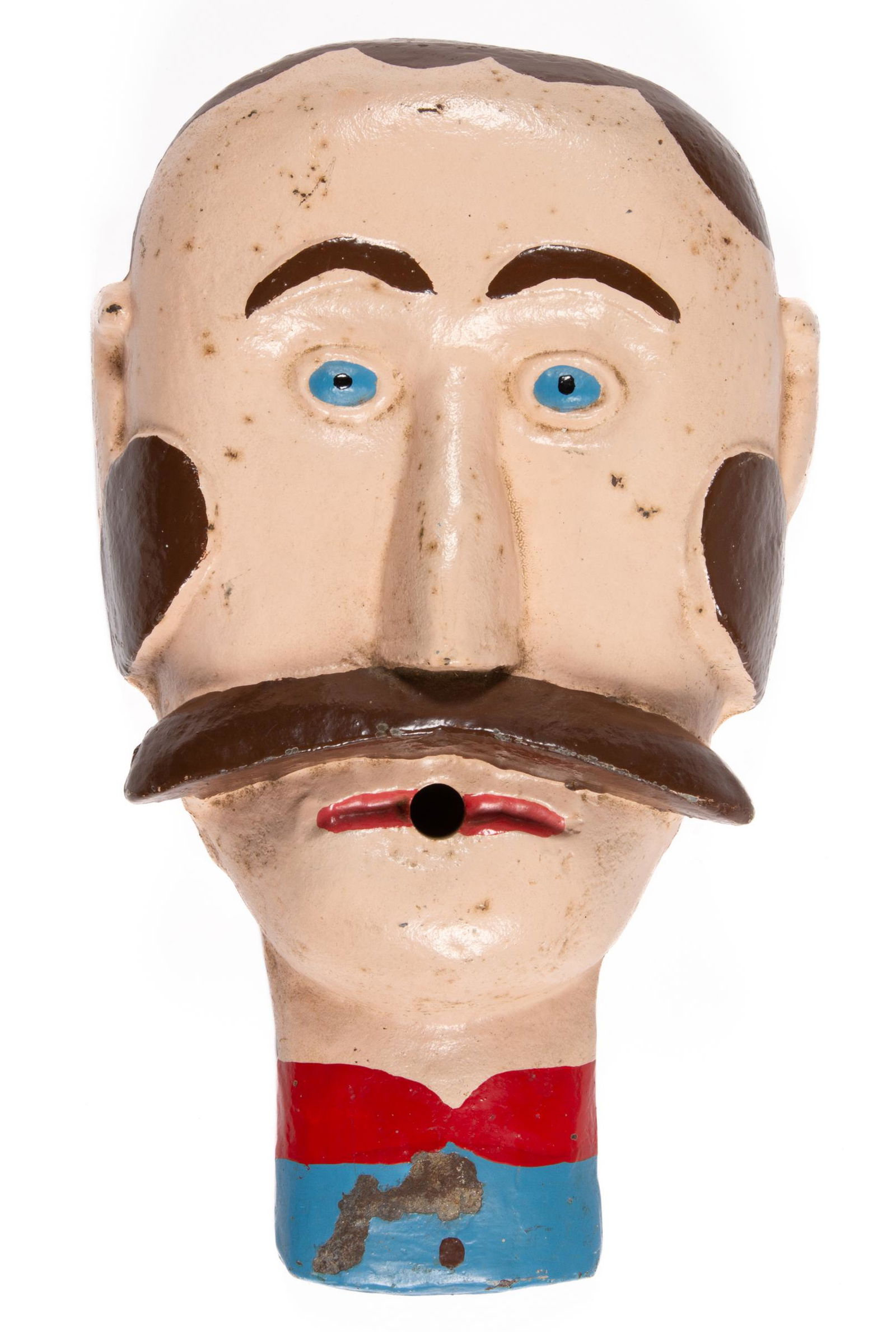 AMERICAN PAINTED CAST-IRON FOLK ART CARNIVAL PROP (1 of 3)