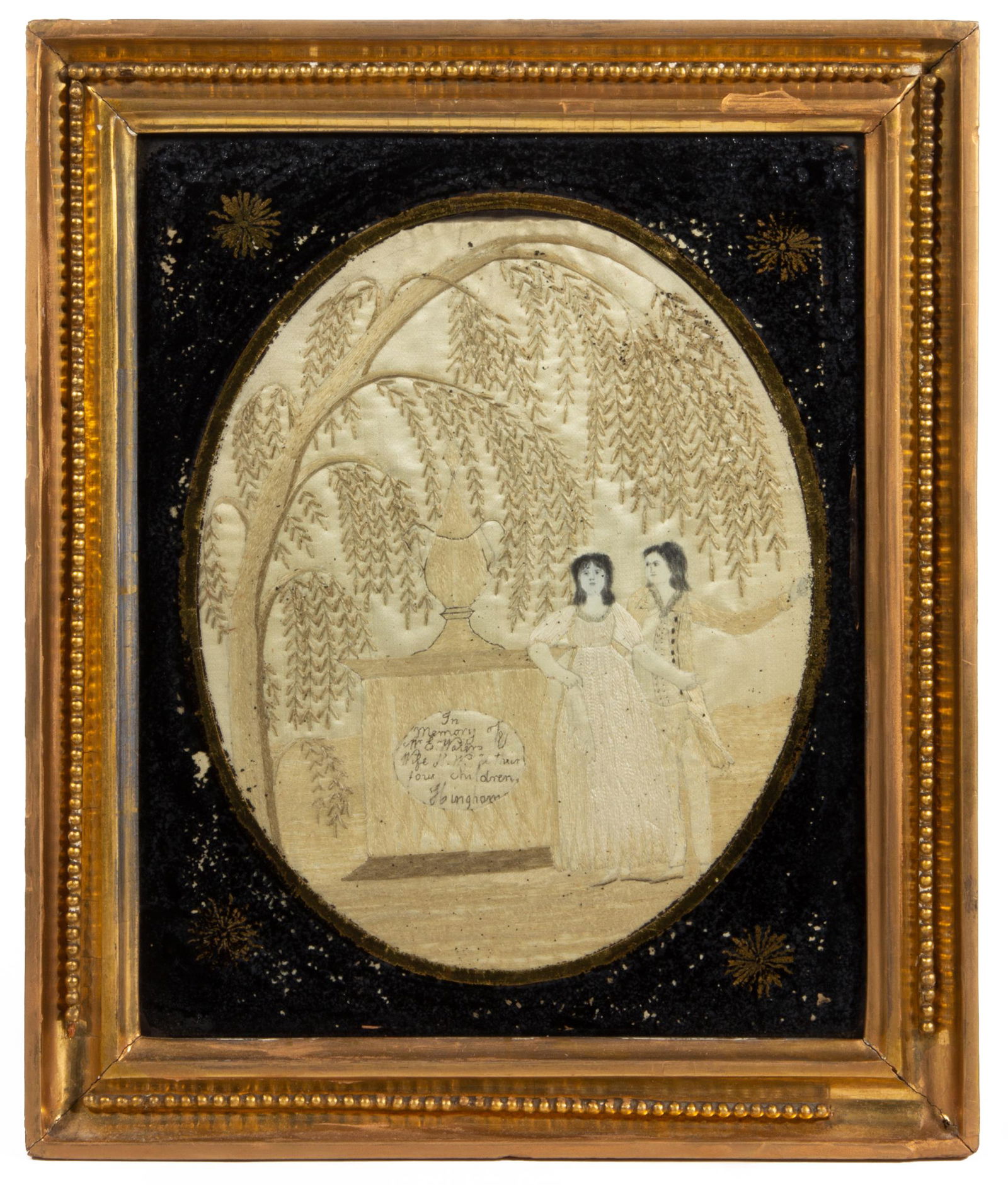 HINGHAM, MASSACHUSETTS SILK-EMBROIDERED MEMORIAL (1 of 4)