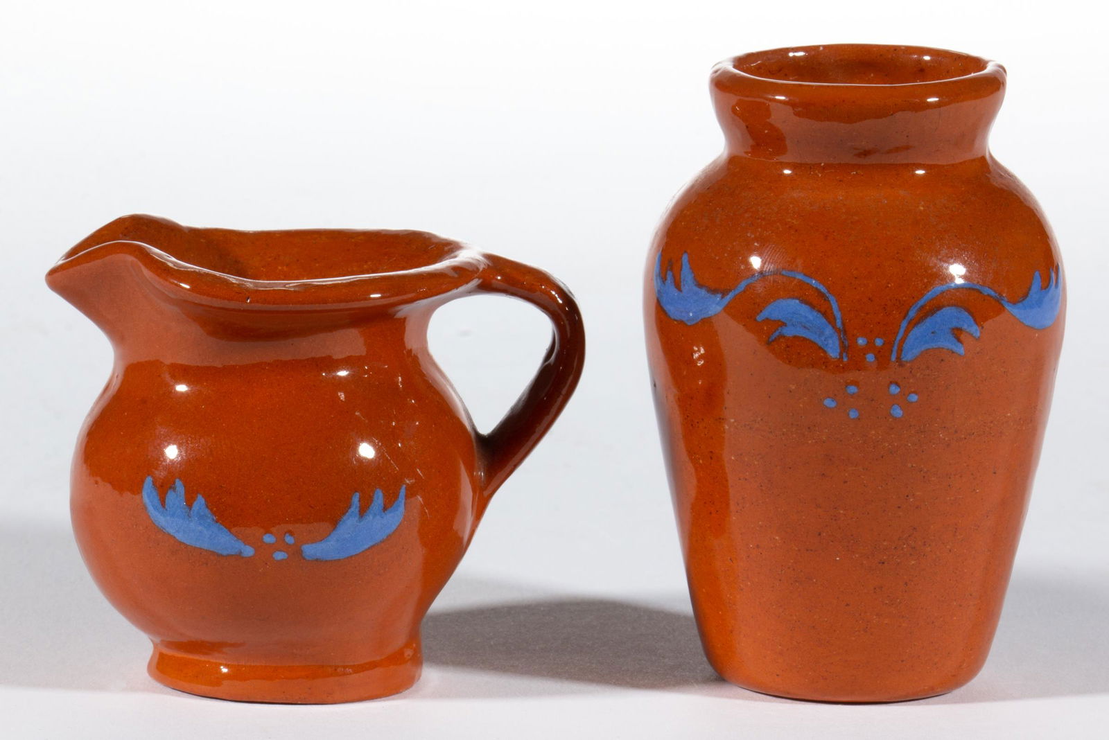 KATIE E. WENGER (1900-1988), ROCKINGHAM CO., SHENANDOAH VALLEY OF VIRGINIA EARTHENWARE / REDWARE (1 of 3)