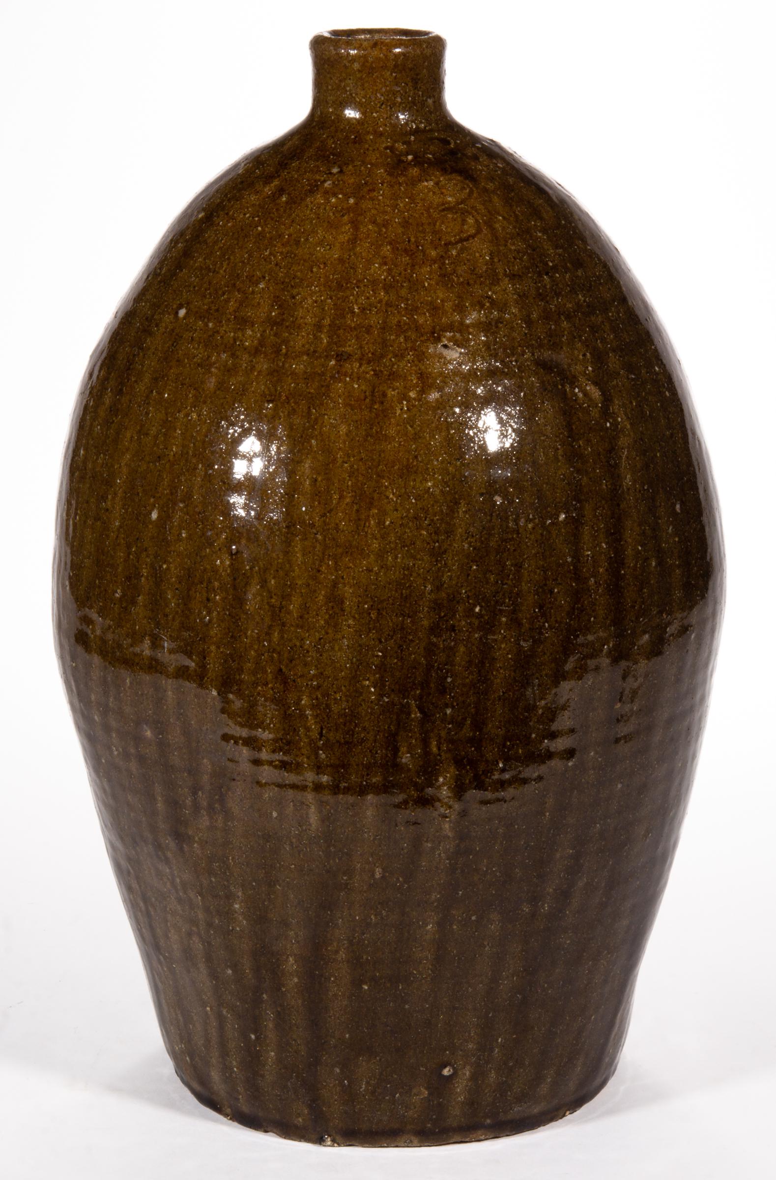 STAMPED "NB", NELSON BASS, LINCOLN COUNTY, NORTH CAROLINA STONEWARE JUG (1 of 7)
