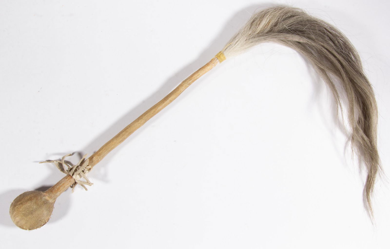 NATIVE AMERICAN PLAINS INDIAN STONE-HEAD WAR CLUB (1 of 4)