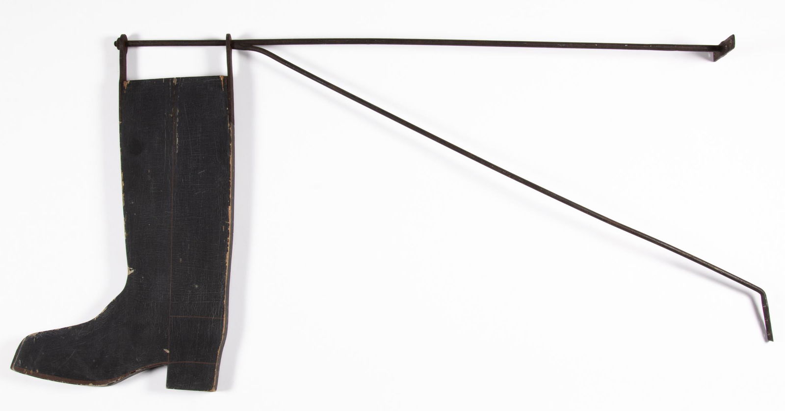 MAINE FOLK ART PAINTED WOOD BOOTMAKER'S TRADE SIGN (1 of 3)