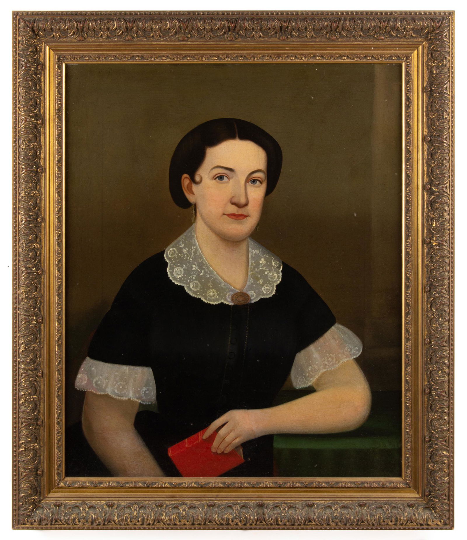 WILLIAM W. KENNEDY (MASSACHUSETTS / MARYLAND, 1817-1870), ATTRIBUTED, FOLK ART PORTRAIT OF A YOUNG (1 of 8)