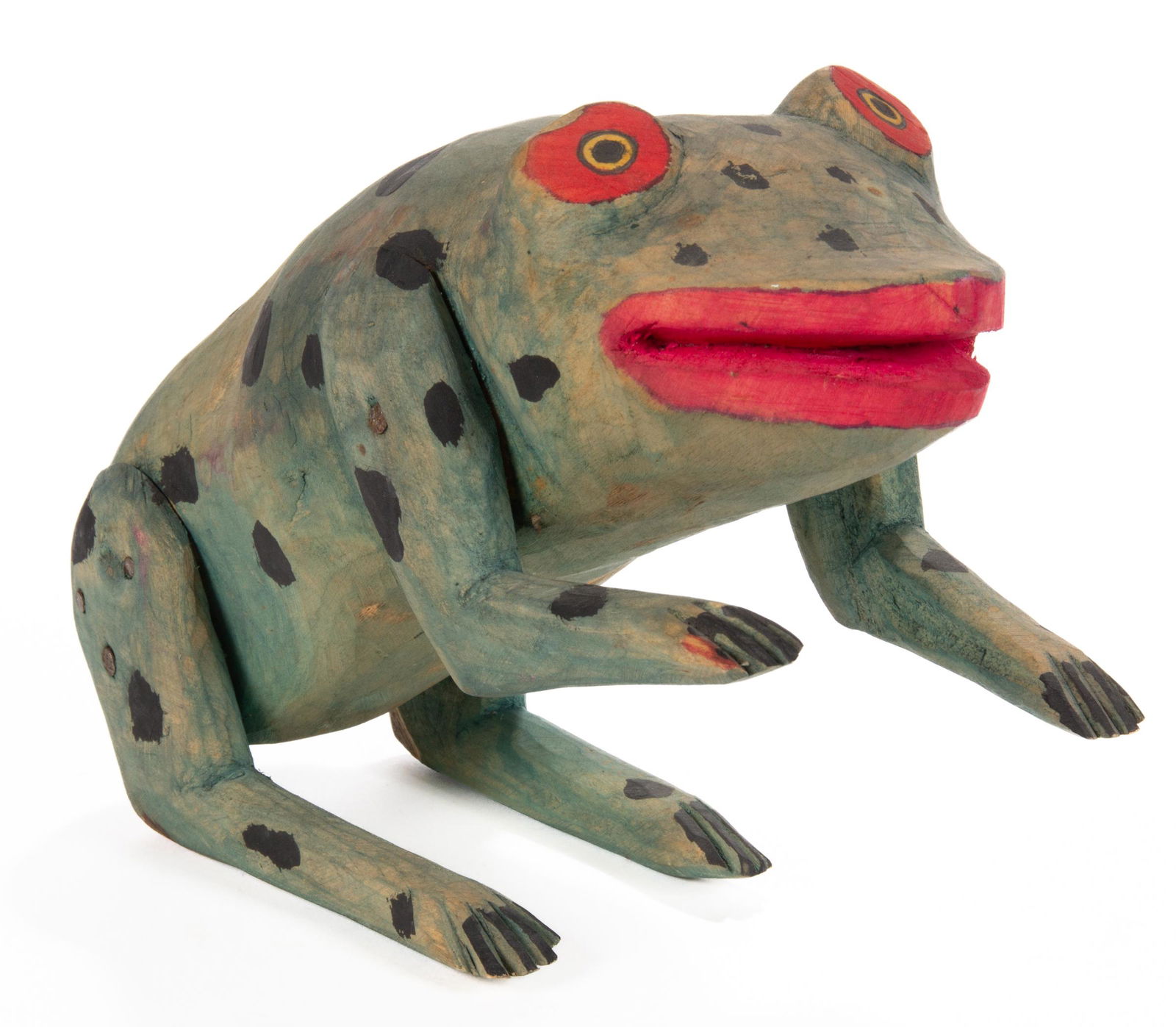 MANUEL JIMENEZ RAMIREZ (MEXICAN, 1919-2005) AND FAMILY, ATTRIBUTED, OUTSIDER ART CARVED AND PAINTED (1 of 6)