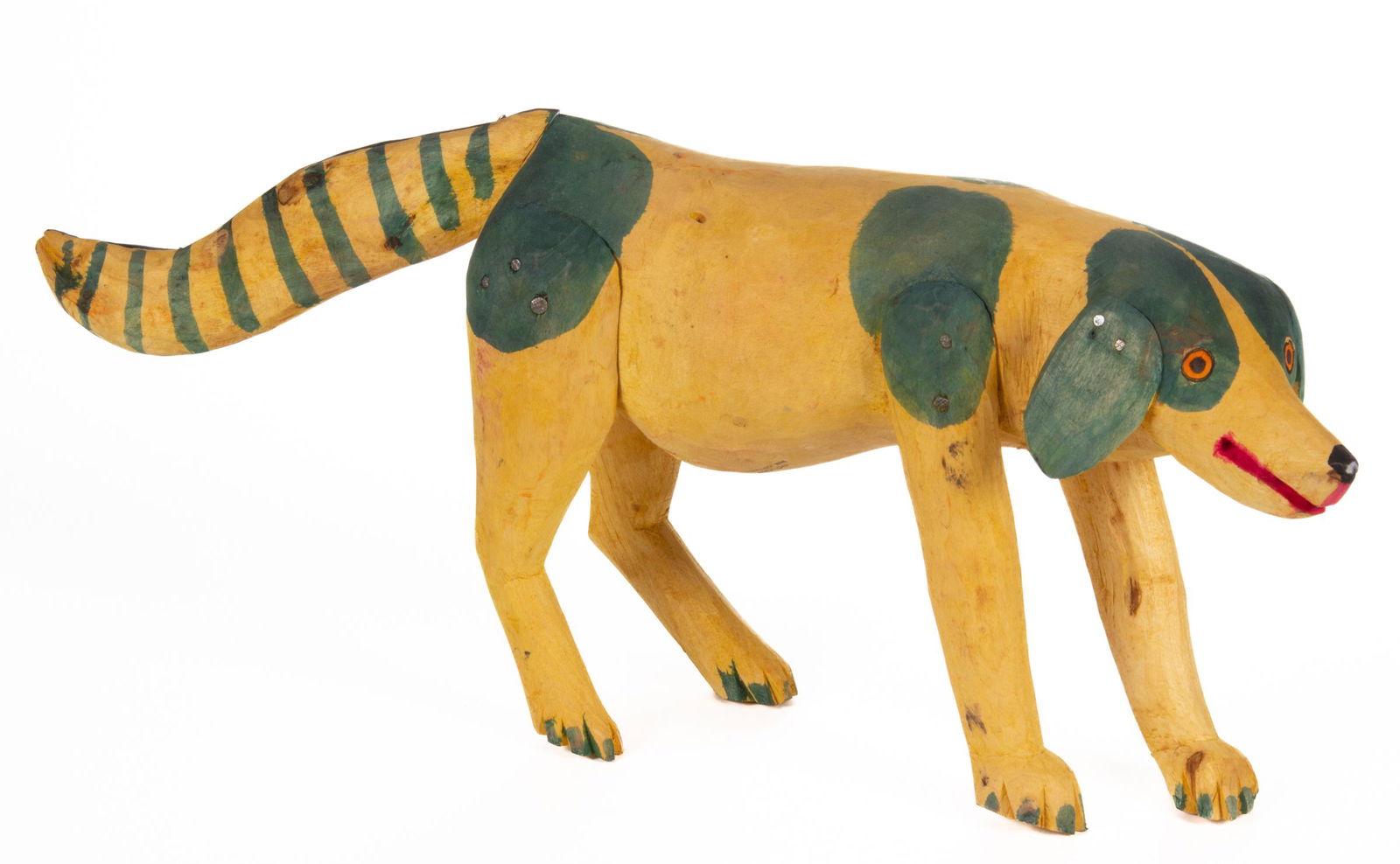 MANUEL JIMENEZ RAMIREZ (MEXICAN, 1919-2005) AND FAMILY, ATTRIBUTED, OUTSIDER ART CARVED AND PAINTED (1 of 5)