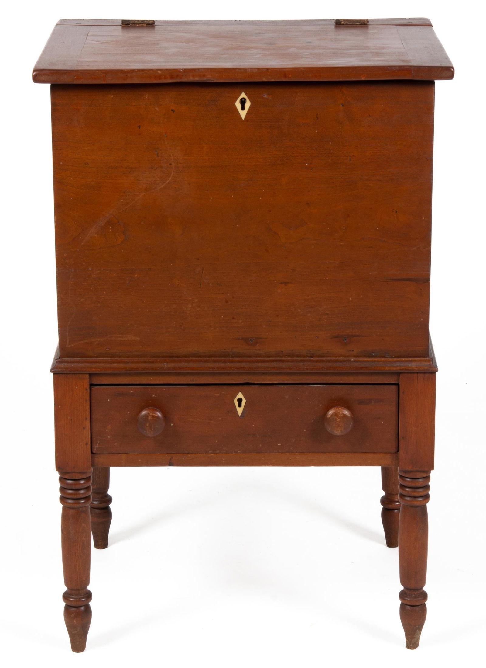 TENNESSEE LATE FEDERAL CHERRY SUGAR CHEST (1 of 8)