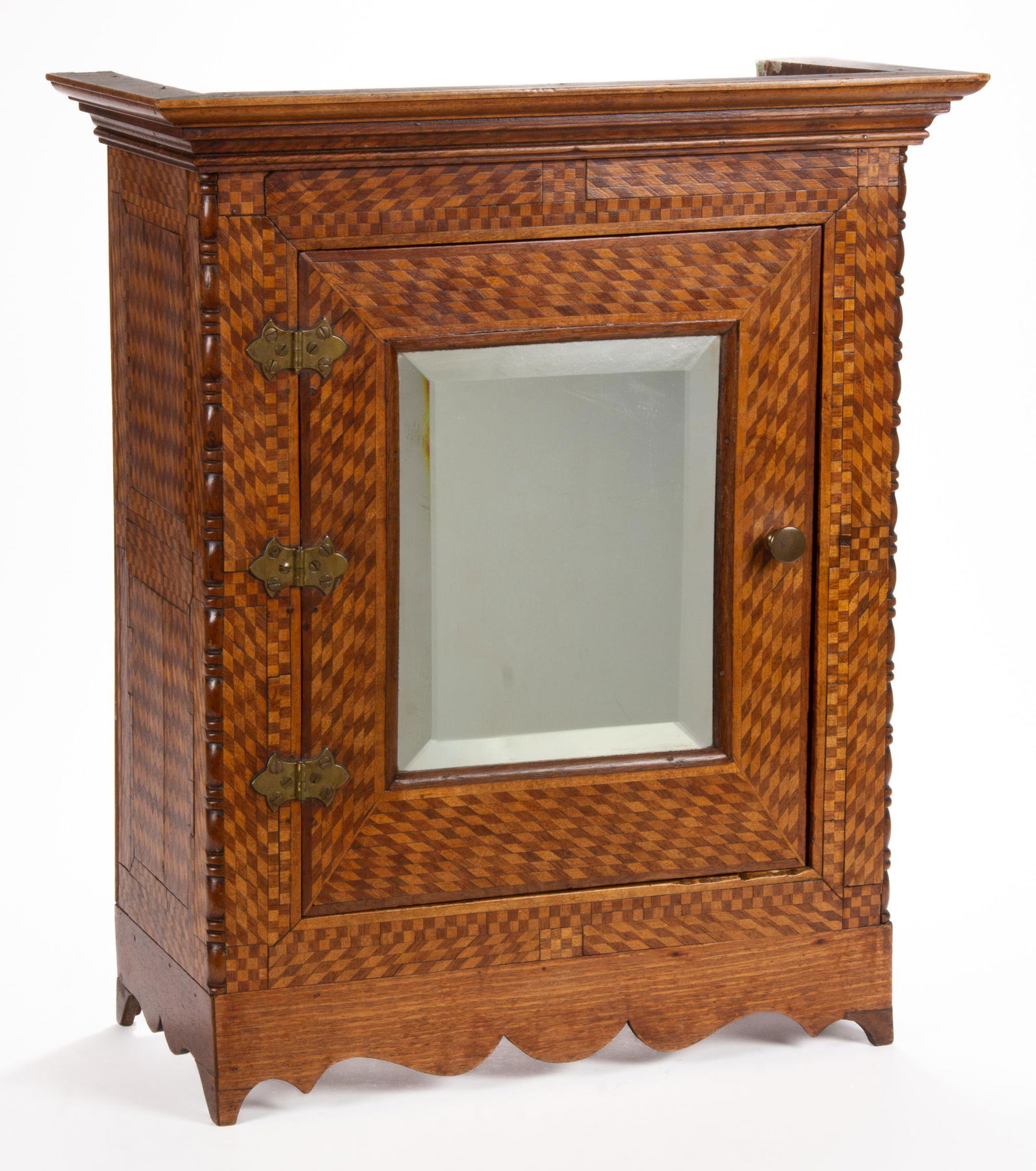 SOUTHERN MARQUETRY INLAID CABINET (1 of 6)