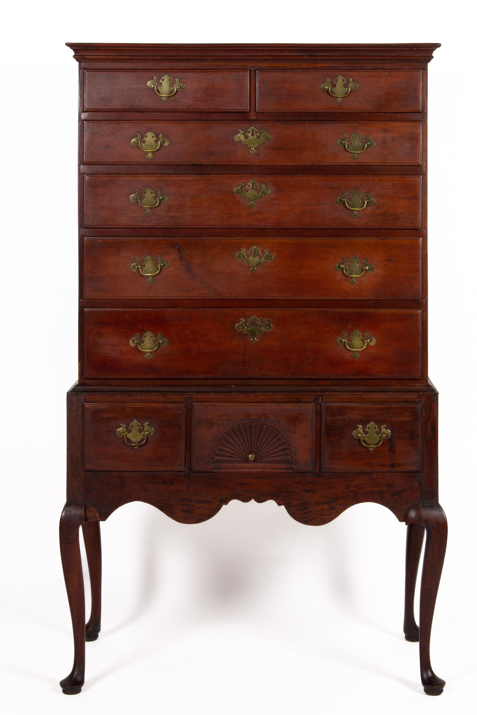 NEW ENGLAND QUEEN ANNE CHERRY HIGHBOY (1 of 8)