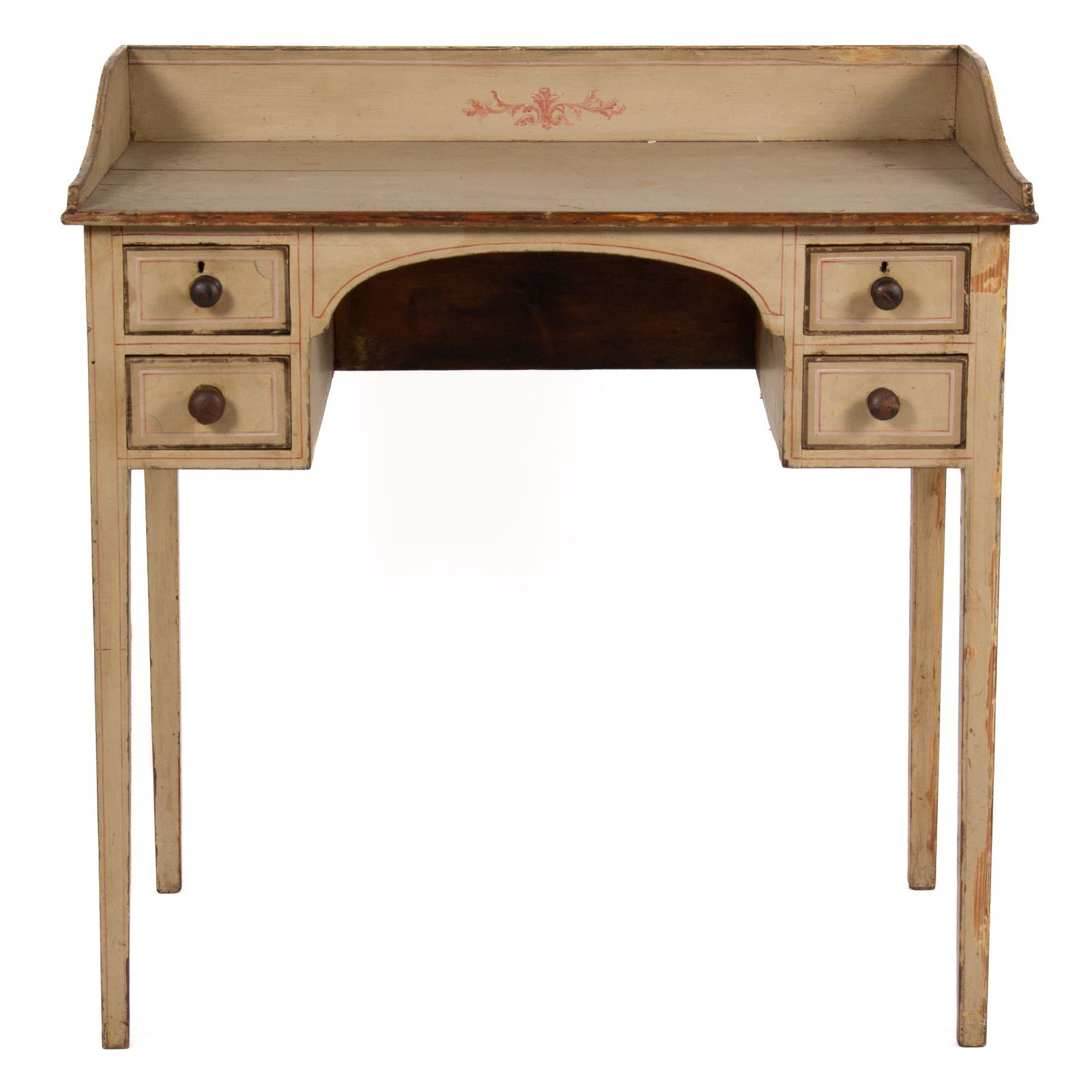 NEW ENGLAND PAINT-DECORATED PINE DRESSING TABLE (1 of 7)