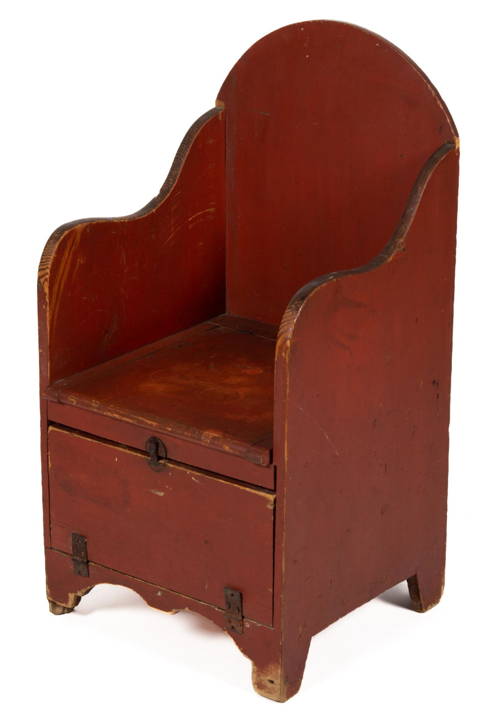 AMERICAN PAINTED PINE CHILD'S NECESSARY CHAIR (1 of 5)