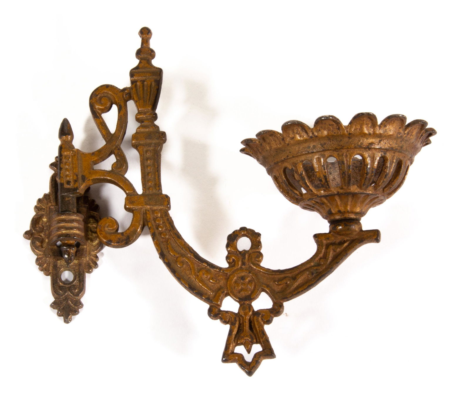 CAST-IRON MINIATURE BRACKET LAMP HOLDER, (1 of 1)